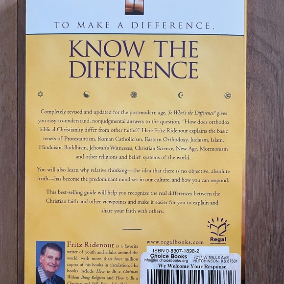New "What's the Difference?: 20 Worldviews, Faith and Religions" Paperback Book - Picture 5 of 8